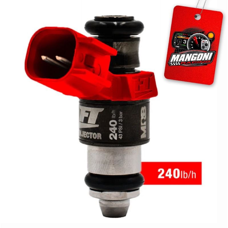 1 Unidade Bico MRB Injetor FT Injector 240lb/h Short EV6 (Alta Impedância) - Fueltech