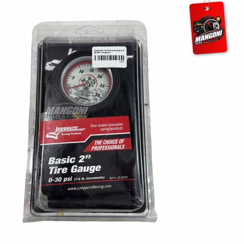 Calibrador De Pressão Pneu Analógico 0-30 PSI - Longacre