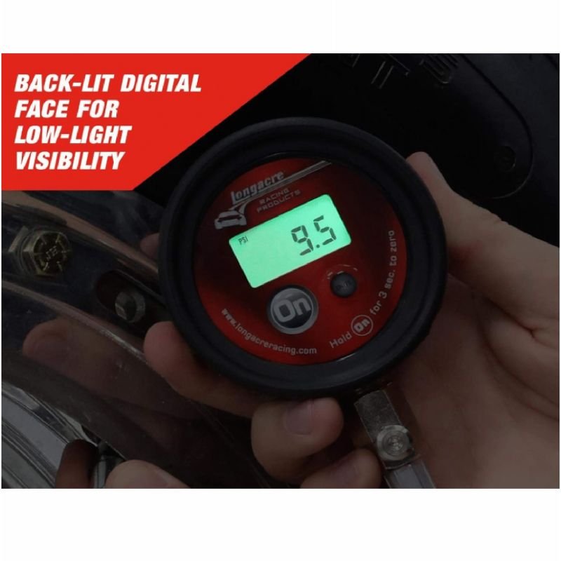 Calibrador De Pressão Pneu Digital 0-60PSI Com Iluminação- Longacre