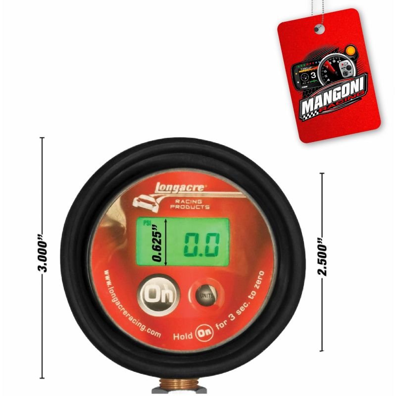 Calibrador De Pressão Pneu Digital 0-60PSI Com Iluminação- Longacre