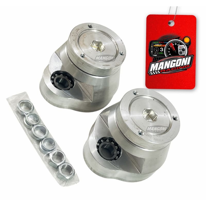 Camber Plate VW Gol G1 Prata Grande Alumínio - Poke Parts