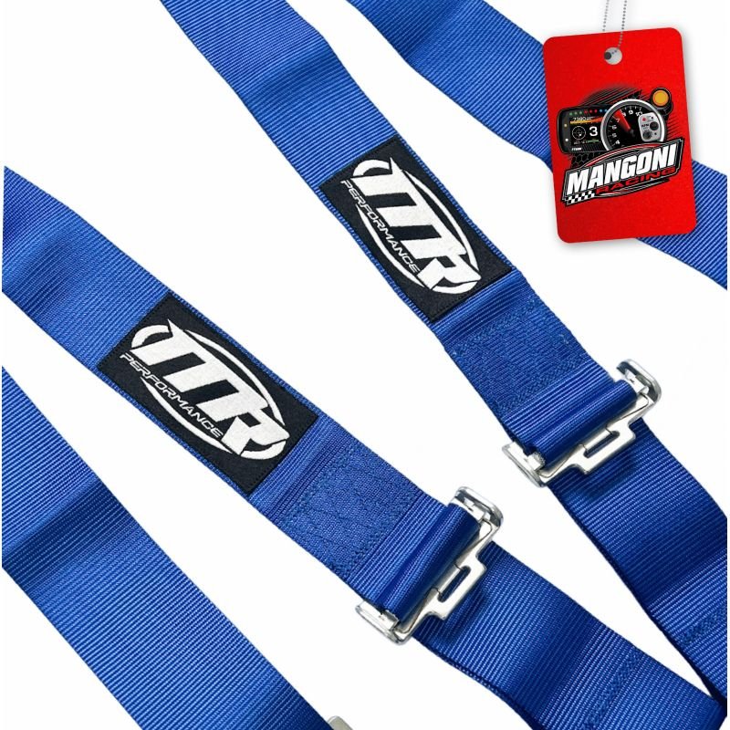Cinto de Segurança 3' Engate Rápido 5 Pontas Homologado SFI Azul - MR Performance
