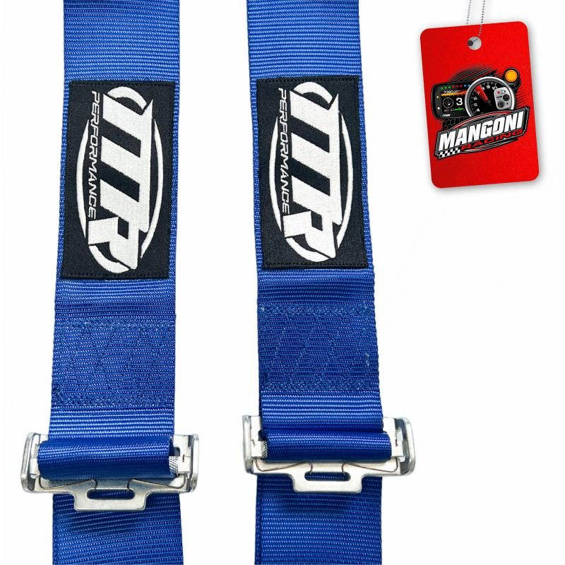 Cinto de Segurança 3' Engate Rápido 5 Pontas Homologado SFI Azul - MR Performance