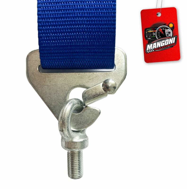 Cinto de Segurança 3' Engate Rápido 5 Pontas Homologado SFI Azul - MR Performance