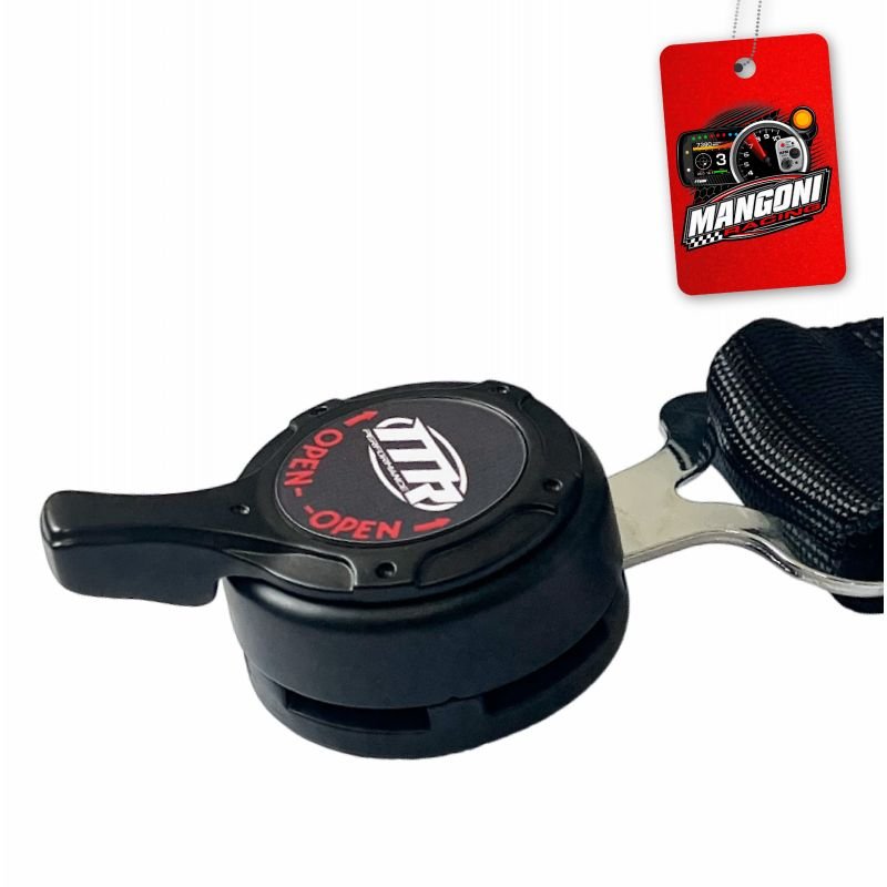 Cinto de Segurança 3' Engate Rápido 5 Pontas Homologado SFI Preto - MR Performance