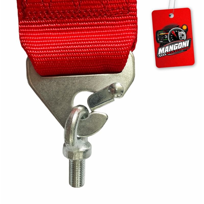 Cinto de Segurança 3' Engate Rápido 5 Pontas Homologado SFI Vermelho - MR Performance