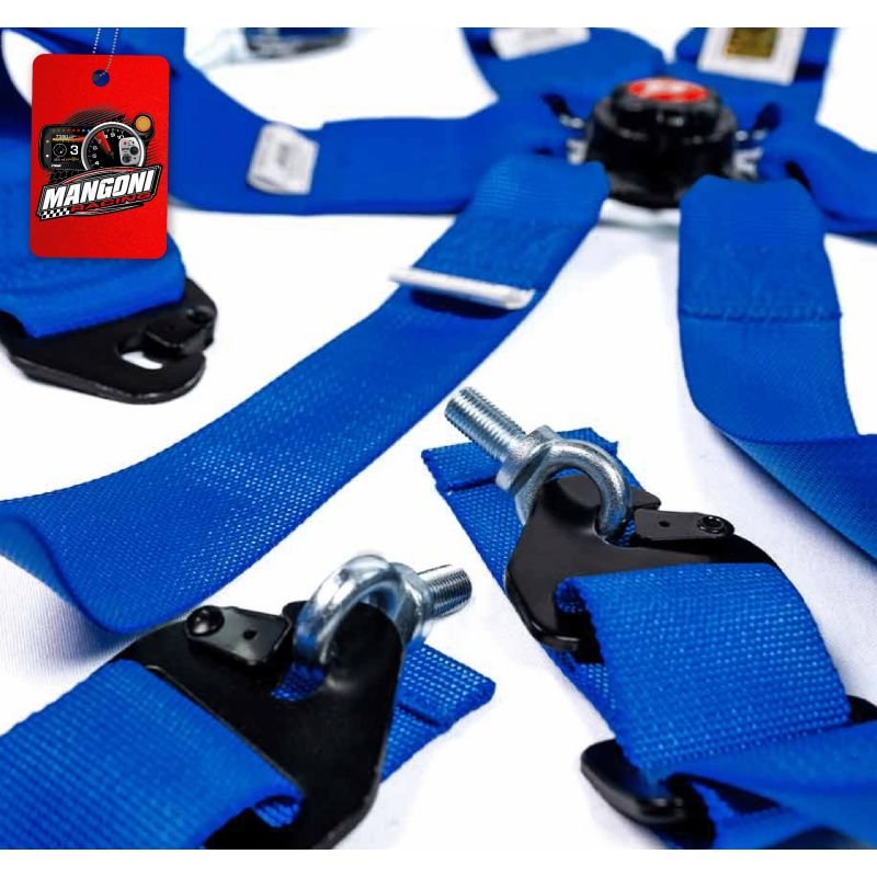 Cinto De Segurança 6 Pontos Com Homologação Fia Azul - Fueltech