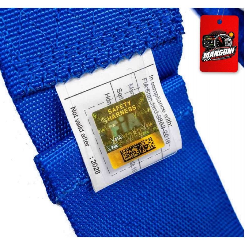 Cinto De Segurança 6 Pontos Com Homologação Fia Azul - Fueltech