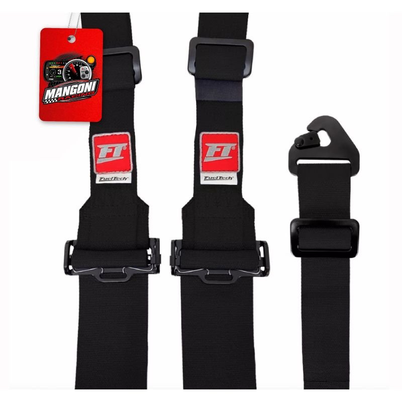 Cinto De Segurança 6 Pontos Com Homologação Fia Preto - Fueltech