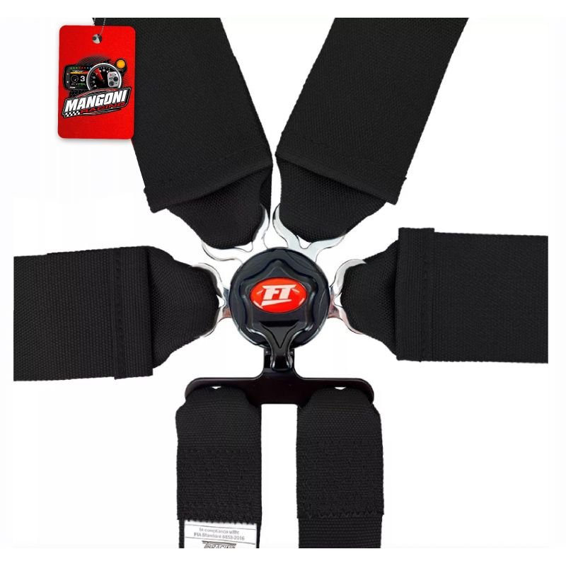 Cinto De Segurança 6 Pontos Com Homologação Fia Preto - Fueltech