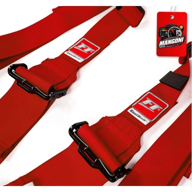 Cinto De Segurança 6 Pontos Com Homologação Fia Vermelho - Fueltech