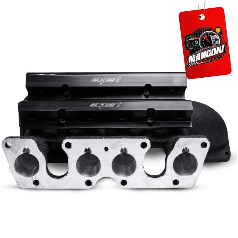 Coletor Admissão Fluxo Cruzado 8 Bicos VW Ap 8v Preto Texturizado TBI P/ Frente Dual Plenum