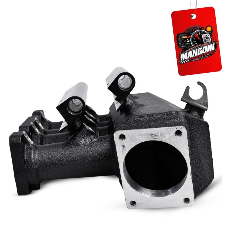 Coletor Admissão Fluxo Cruzado 8 Bicos VW Ap 8v Preto Texturizado TBI Para Frente Single - Expert
