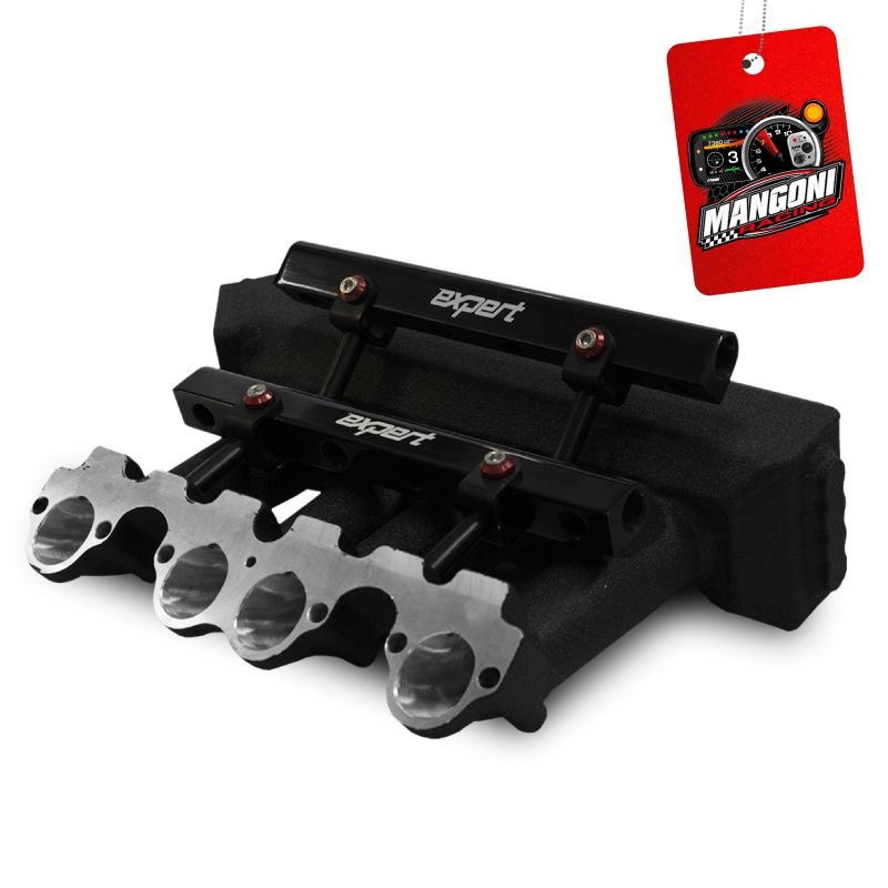 Coletor Admissão Unilateral 8 Bicos VW Ap 8v Preto Texturizado G1 TBI Para Frente Single Plenum - Expert