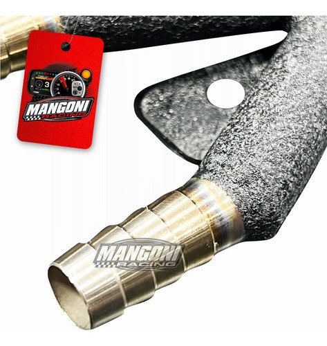 Divisor de Combustível Y 1/2 Preto Texturizado - MSP Racing