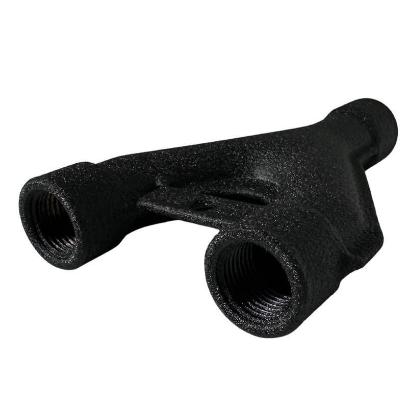 Divisor de Combustível Y 3/8 Fêmea Preto Texturizado - RGTX