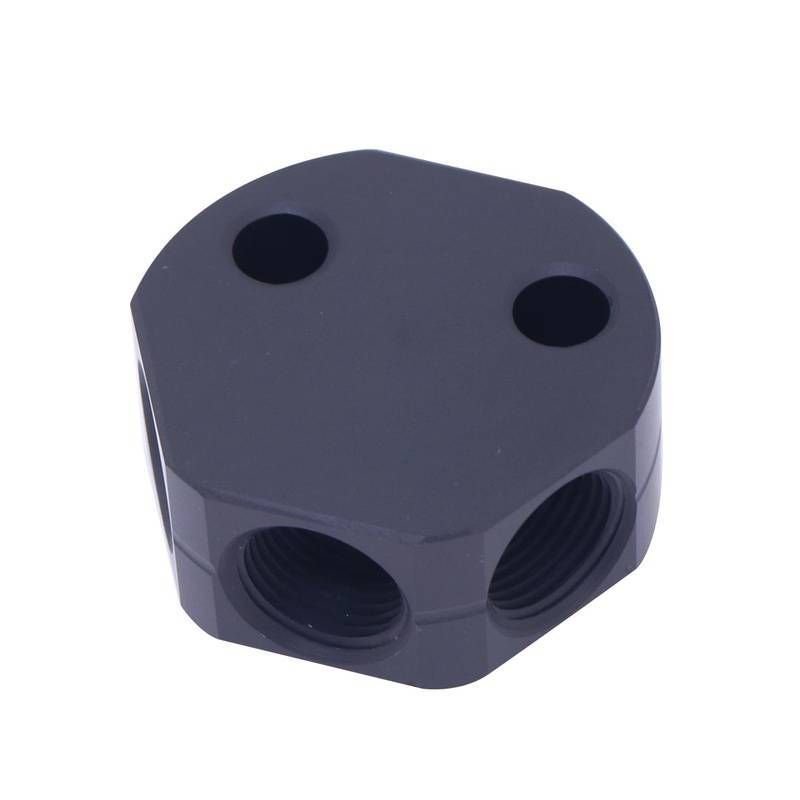 Divisor de Combustível Y 4 Vias 3/8'' NPT RGTX - Preto