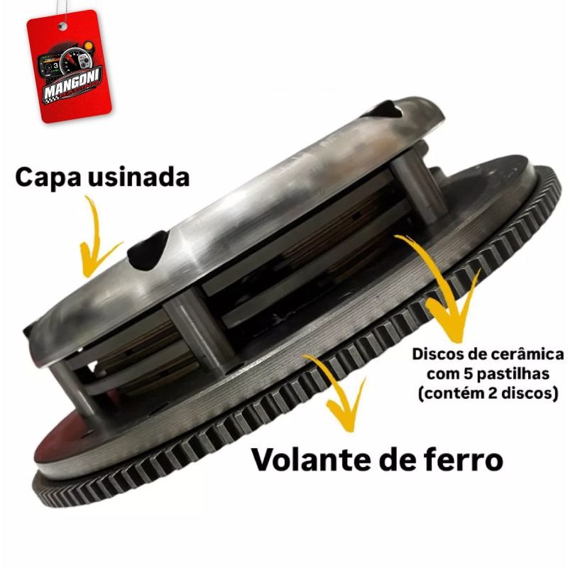 Embreagem Cerâmica Mulltidisco VW Ap Light 600cv Estria GM 260F - ERT