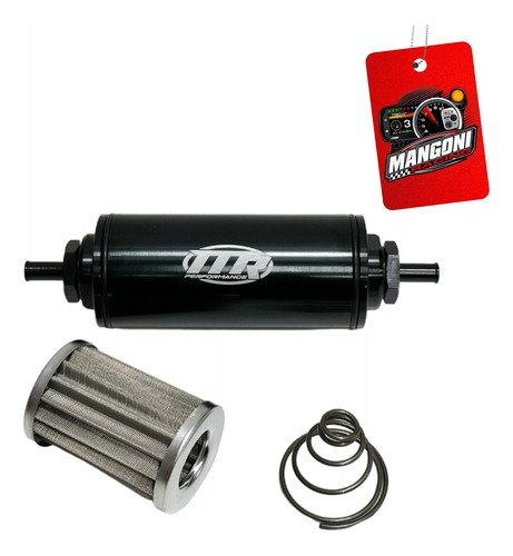 Filtro de Combustível 3/8 Preto - MR Performance