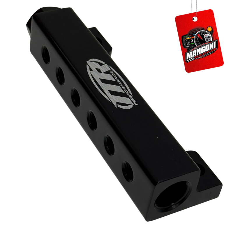 Flauta Universal Para Sistema de Vácuo 6 Portas Preto - MR Performance