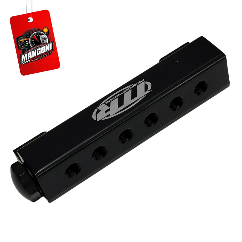 Flauta Universal Para Sistema de Vácuo 6 Portas Preto - MR Performance
