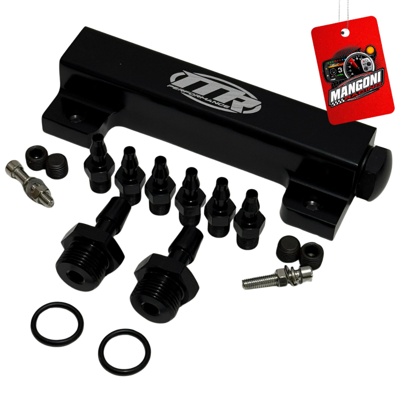 Flauta Universal Para Sistema de Vácuo 6 Portas Preto - MR Performance