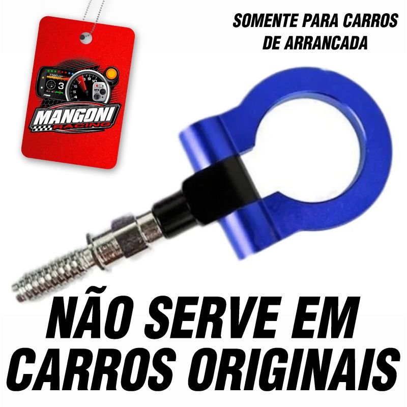 Gancho Engate Reboque Alumínio - Azul - MR performance