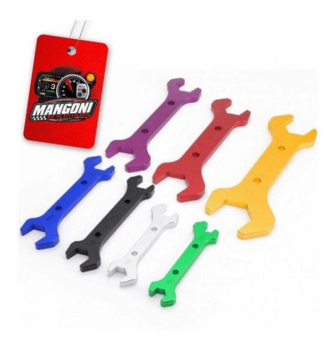 Jogo de Chave Duplo Billet Para Conexões 3an a 20an Colorido - MR Performance