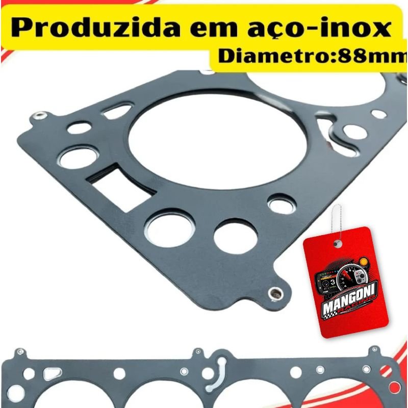 Junta Cabeçote Monza 2.0 8v / Kadett / Omega / S-10 / Vectra / Ipanema / Blazer 88mm x 1,80mm JC-07 - General Juntas