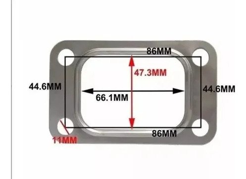 Junta Coletor / Turbina T3 Mono - MR Performance