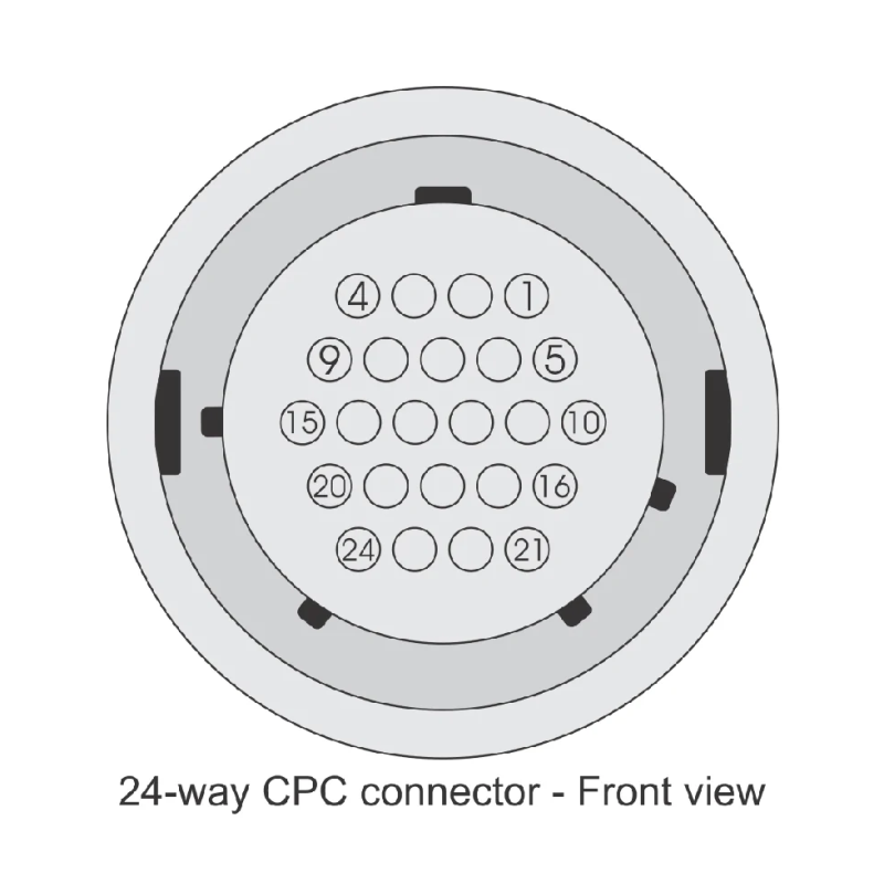 Kit Conector Circular 24 vias - Fueltech