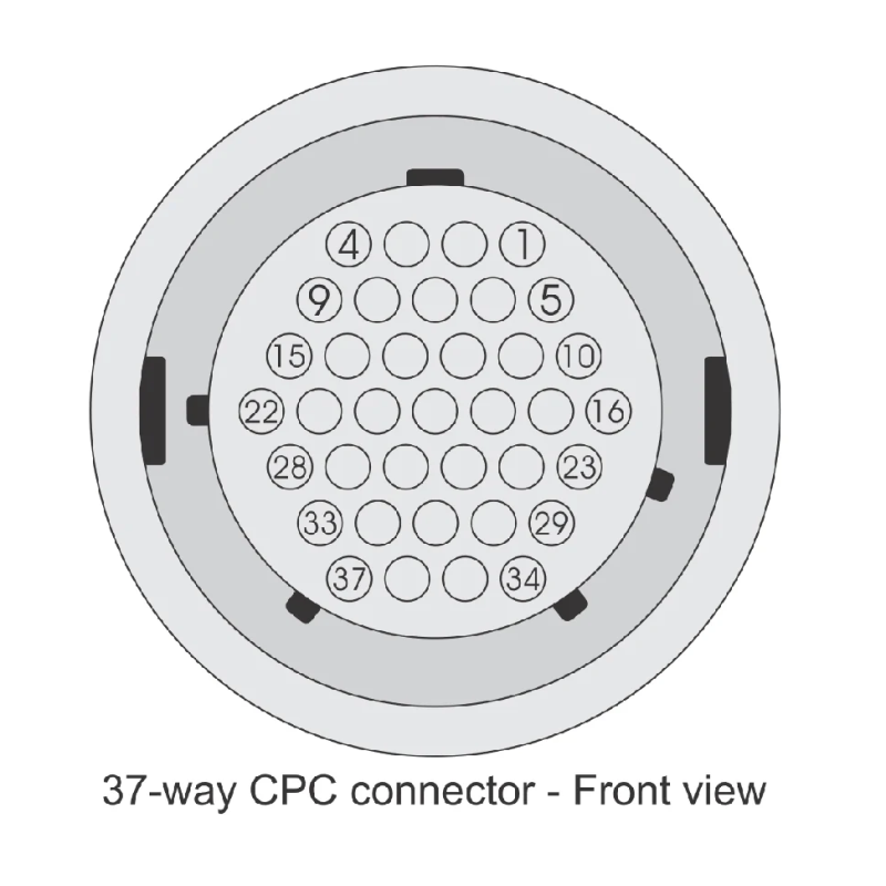 Kit Conector Circular 37 vias - Fueltech