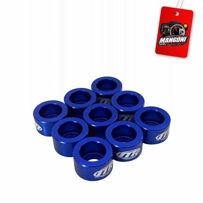 Kit de Arruela Billet Universal C/ Parafuso M8 - Azul 8 Und. - MR Performance
