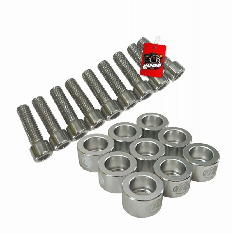 Kit de Arruela Billet Universal C/ Parafuso M8 - Prata 8 Und. - MR Performance