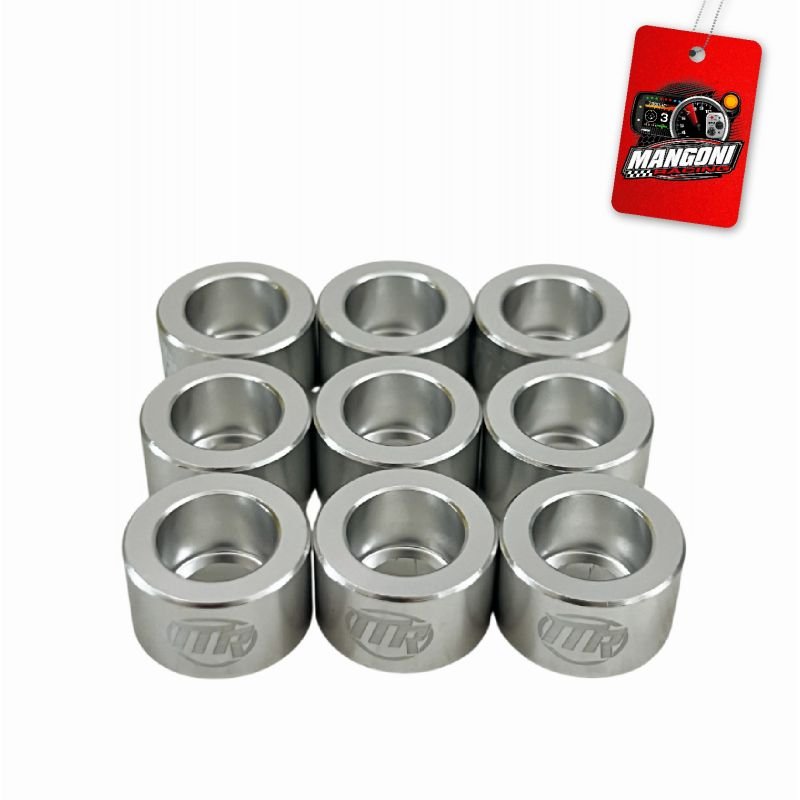 Kit de Arruela Billet Universal C/ Parafuso M8 - Prata 8 Und. - MR Performance