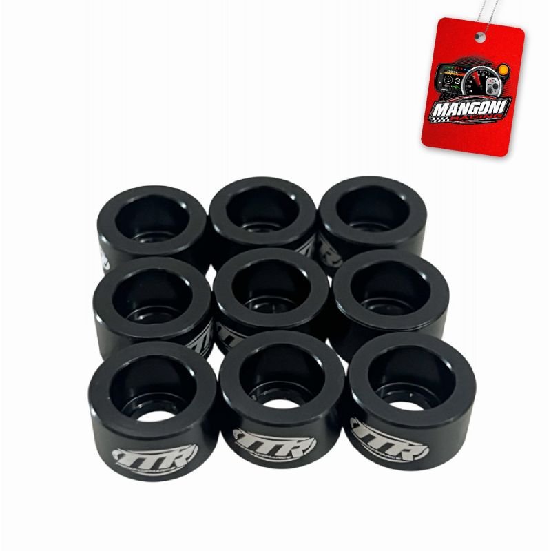 Kit de Arruela Billet Universal C/ Parafuso M8 - Preto 8 Und. - MR Performance