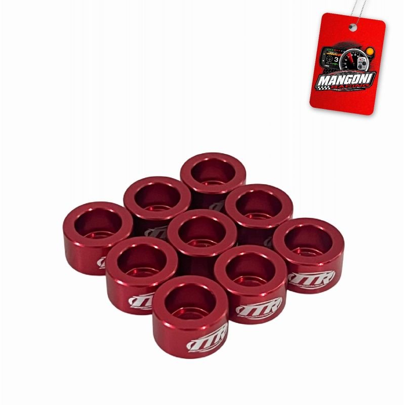 Kit de Arruela Billet Universal C/ Parafuso M8 - Vermelho 8 Und. - MR Performance
