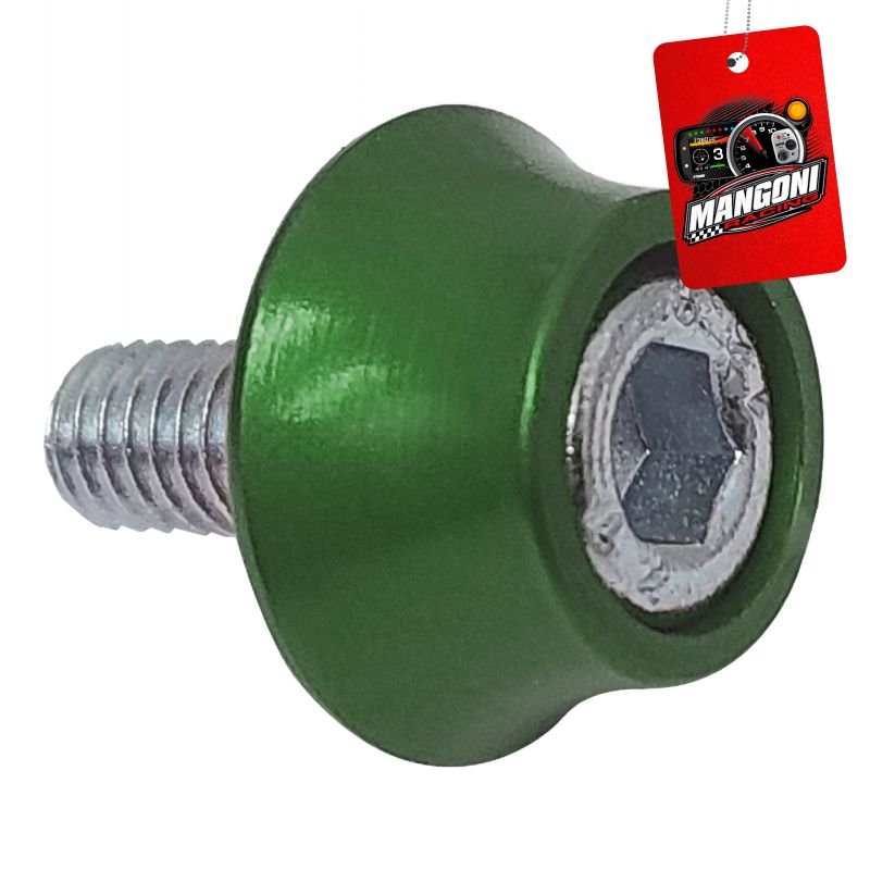 Kit de Arruela Billet Universal Com Parafuso M6 Verde 8 Unidades - Unique1