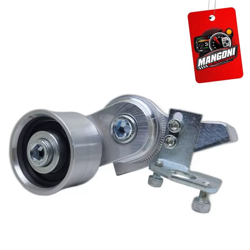 Kit Polia Roda Fonica + Alternador Poly V Com Esticador Fusca Prata - Unique1