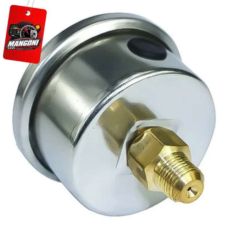 Manômetro Pressão de Combustível com Gel Para Dosador Rosca 1/8 - MR Performance