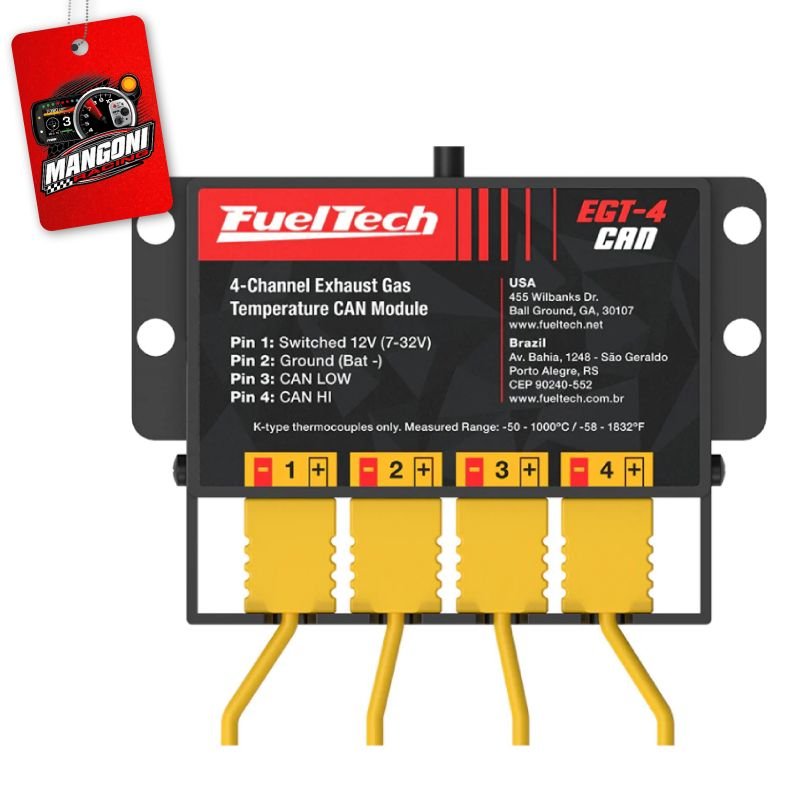 Módulo EGT-4 CAN Com Chicote - Fueltech
