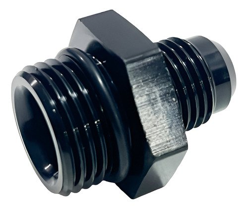 Niple de Alumínio 6an x 8an Oring Preto - MR Performance