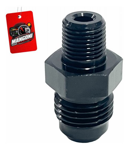 Niple Preto 6an x 1/8 NPT - MR Performance