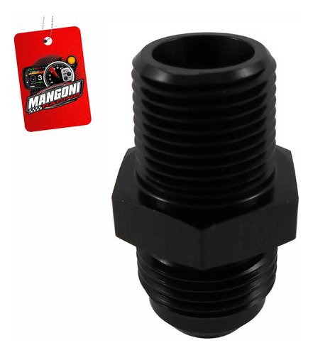 Niple Preto 8an x 3/8 NPT - MR Performance