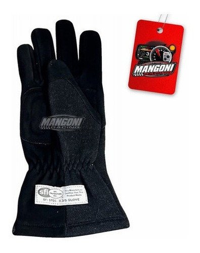 Par de Luvas Anti Chamas Tamanho GG Preto - Racequip