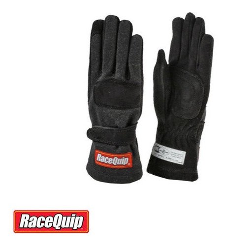Par de Luvas Anti Chamas Tamanho M Preto - Racequip