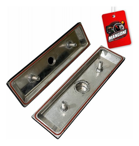 Par de Tampa Válvula de Chevette Preto Brilhante - MSP Racing