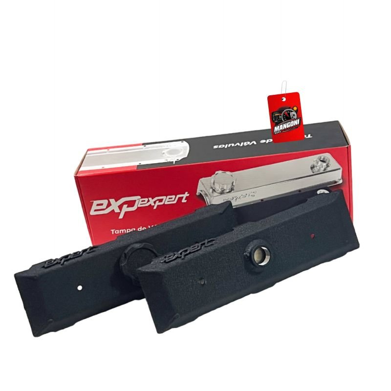 Par de Tampa Válvula de GM Chevette Preto Texturizado - Expert