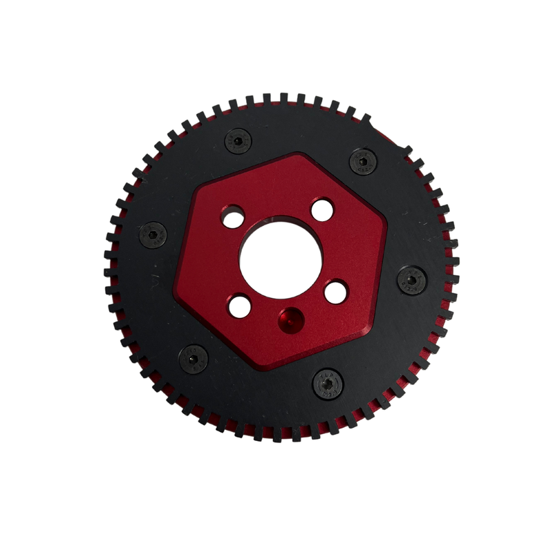 Polia Roda Fônica Sextavada 125mm RGTX VW AP - Vermelha