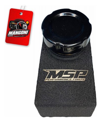 Reservatório de Fluido de Freio VW G1 ao G4 Inox Preto Texturizado - MSP Racing